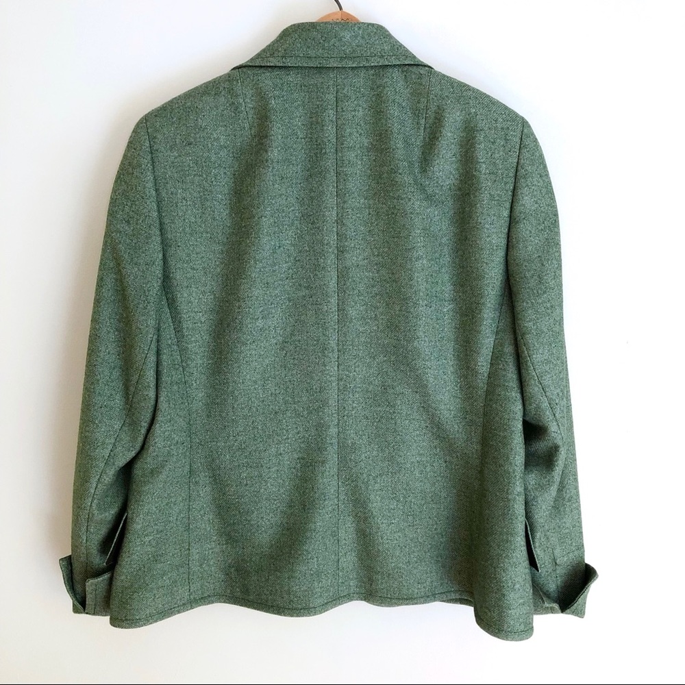 AKRIS Wool Knit Blazer Sage Green - Picture 2 of 13